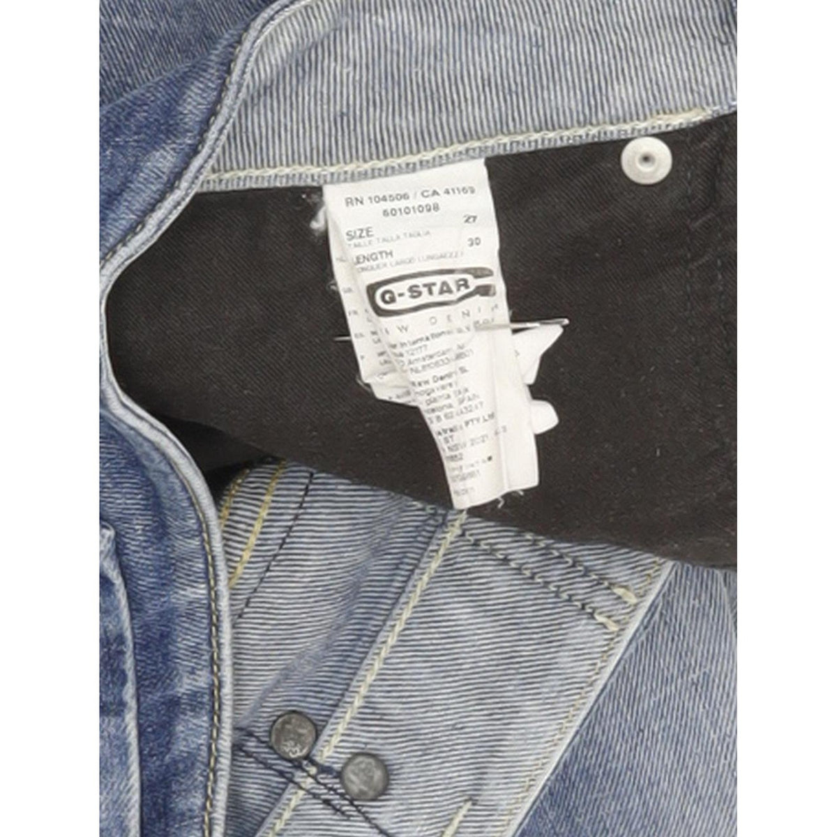 G-Star Midge Women Blue Straight Slim Stretch Jeans W27 L29