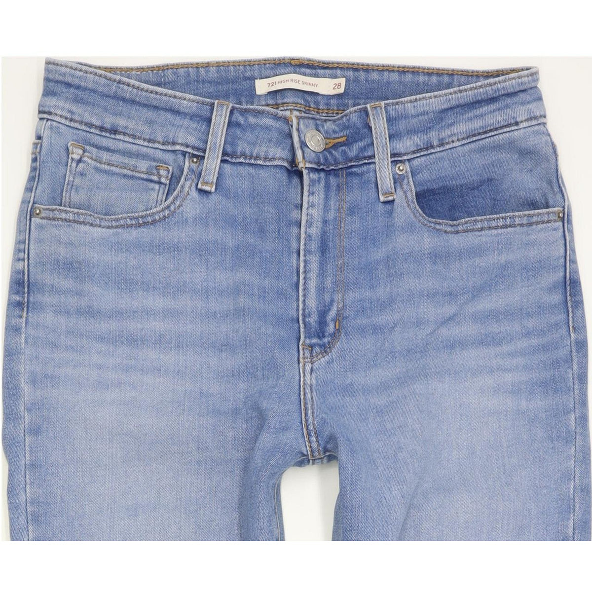 Levi's 721 Women Blue Skinny Slim Stretch Jeans W28 L30