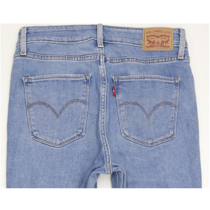 Levi's 721 Women Blue Skinny Slim Stretch Jeans W28 L30
