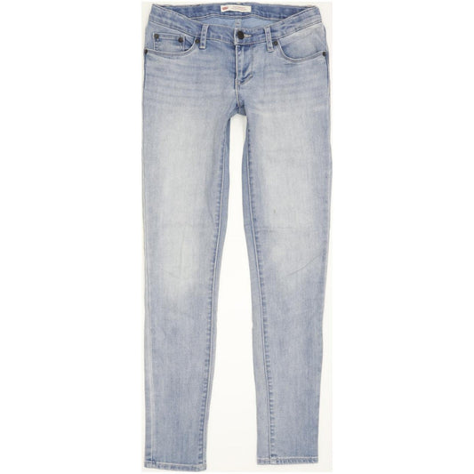 Levi's 710 Kids Women Blue Skinny Slim Stretch Jeans W24 L28