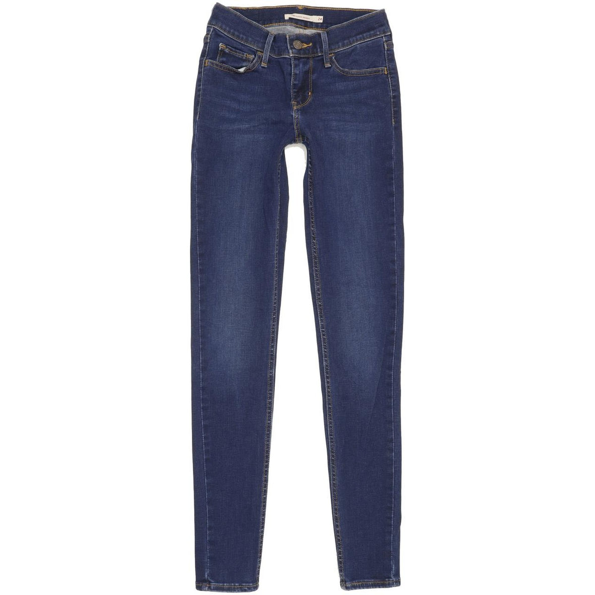 Levi's 710 Super Women Blue Skinny Slim Stretch Jeans W24 L30