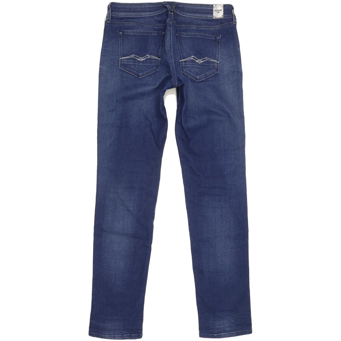 Replay Rose Women Blue Straight Slim Stretch Jeans W28 L30