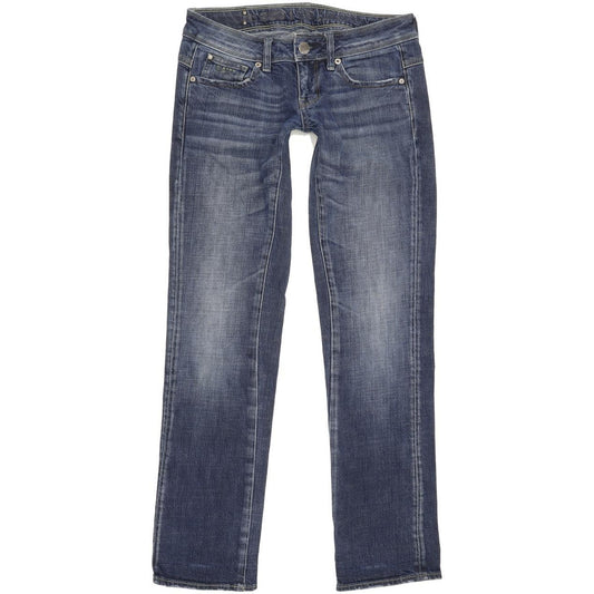 G-Star New Reesee Women Blue Straight Slim Stretch Jeans W29 L30