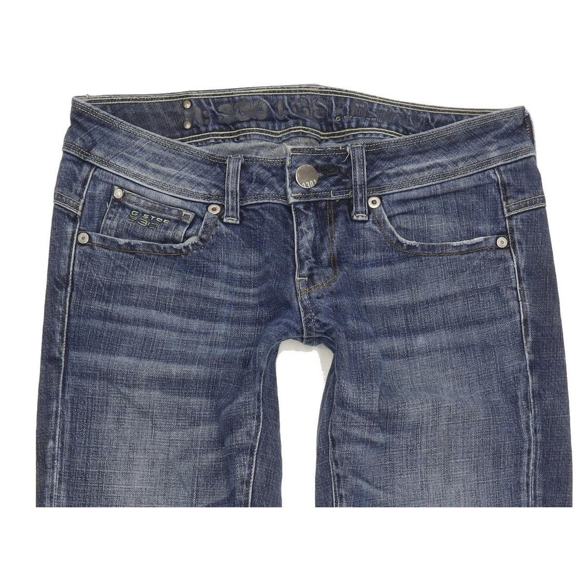 G-Star New Reesee Women Blue Straight Slim Stretch Jeans W29 L30