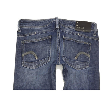 G-Star New Reesee Women Blue Straight Slim Stretch Jeans W29 L30