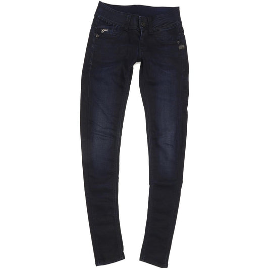 G-Star Lynn Women Navy Skinny Slim Stretch Jeans W25 L32