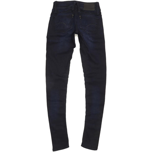 G-Star Lynn Women Navy Skinny Slim Stretch Jeans W25 L32