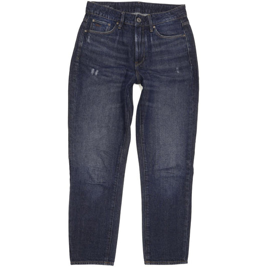 G-Star 3301 High Ankle Blue Straight Regular Stretch Jeans High Waisted W27 L30
