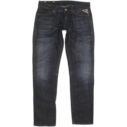 Replay Women Navy Straight Slim Jeans W29 L29