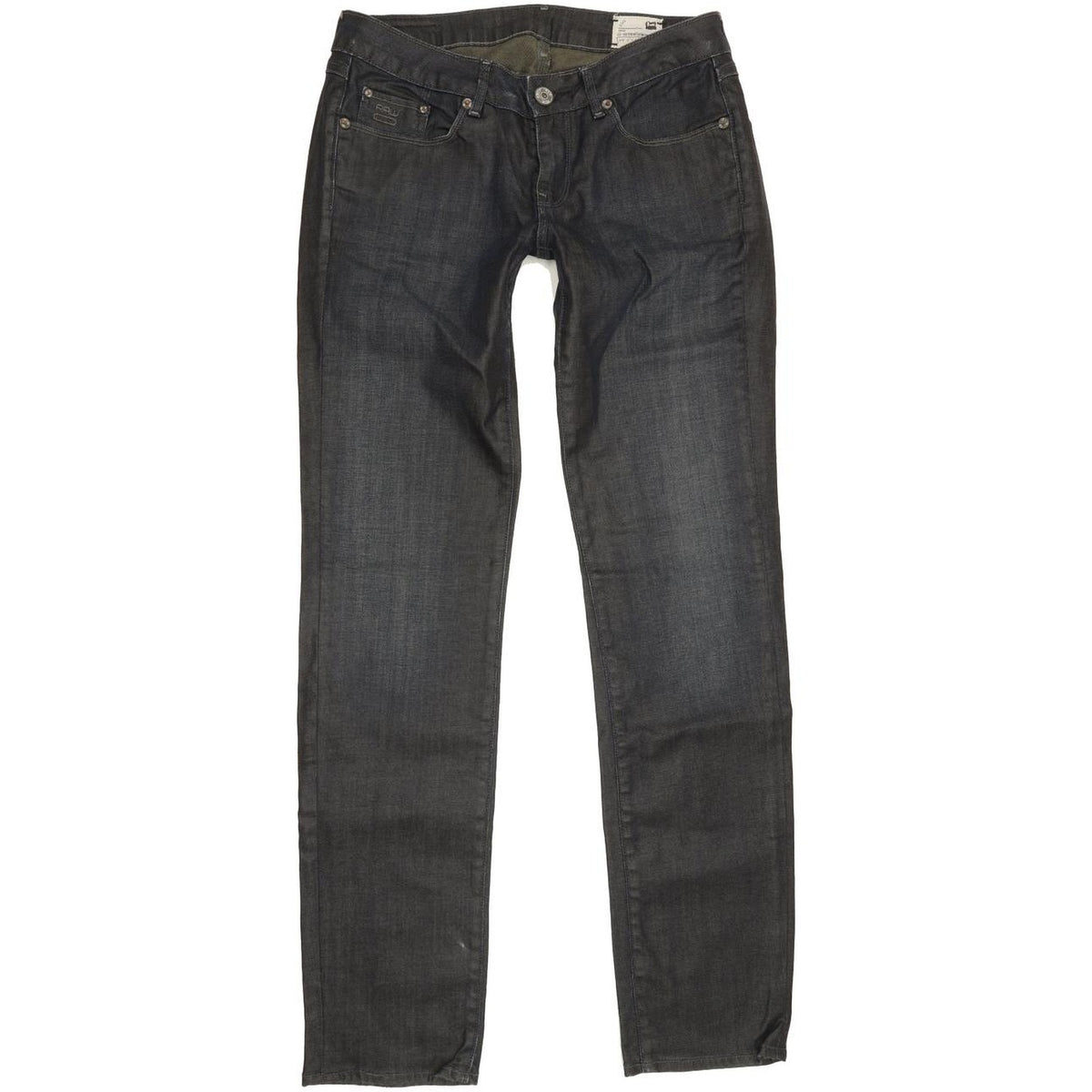 G-Star 3301 Women Navy Straight Slim Stretch Jeans W29 L31