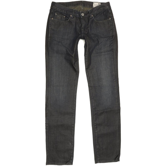 G-Star 3301 Women Navy Straight Slim Stretch Jeans W29 L31