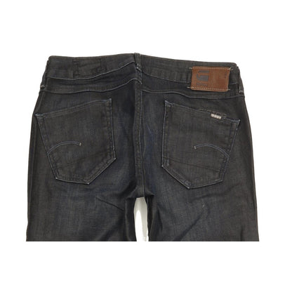 G-Star 3301 Women Navy Straight Slim Stretch Jeans W29 L31