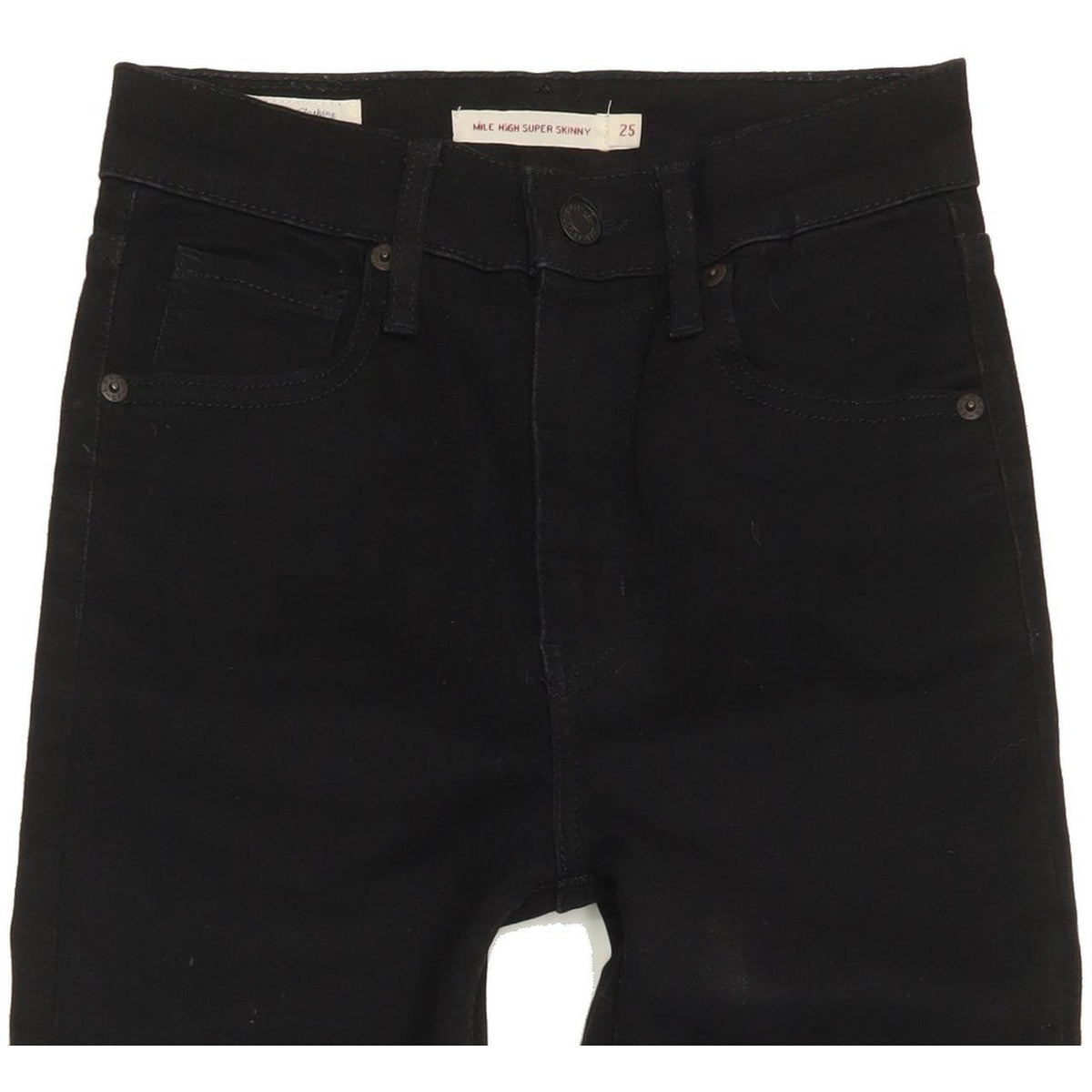 Levi's Mile Women Black Skinny Slim Stretch Jeans W25 L30