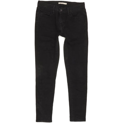 Levi's 710 Super Women Black Skinny Slim Jeans W30 L28