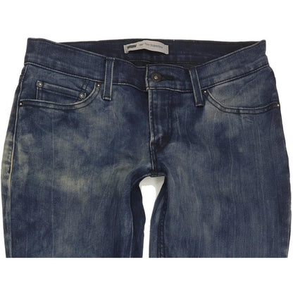 Levi's 524 Women Blue Skinny Slim Stretch Jeans W28 L32