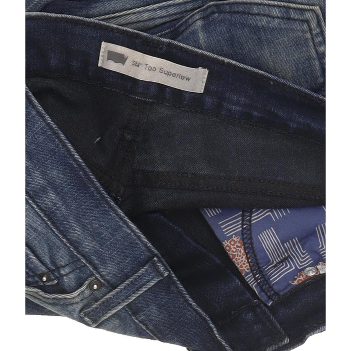 Levi's 524 Women Blue Skinny Slim Stretch Jeans W28 L32