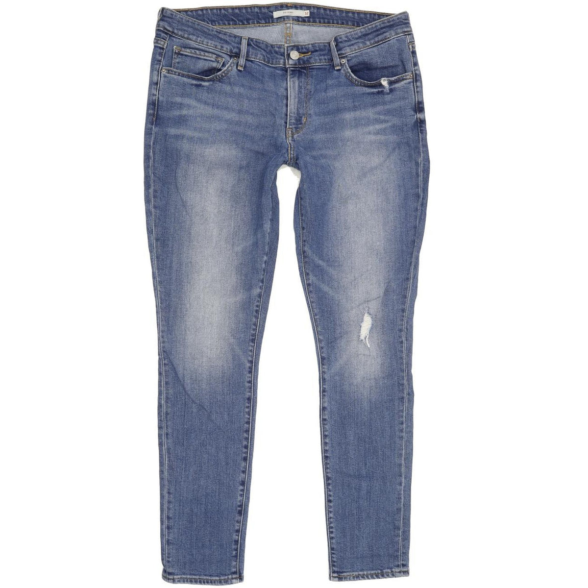 Levi's 711 Women Blue Skinny Slim Stretch Jeans W32 L30