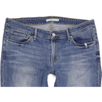 Levi's 711 Women Blue Skinny Slim Stretch Jeans W32 L30