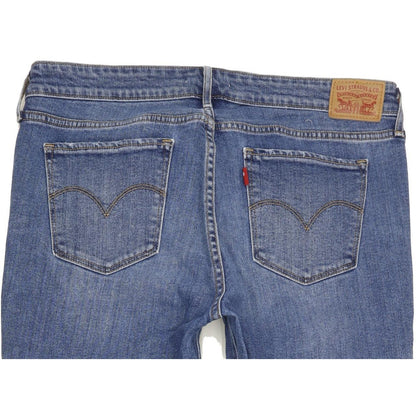 Levi's 711 Women Blue Skinny Slim Stretch Jeans W32 L30