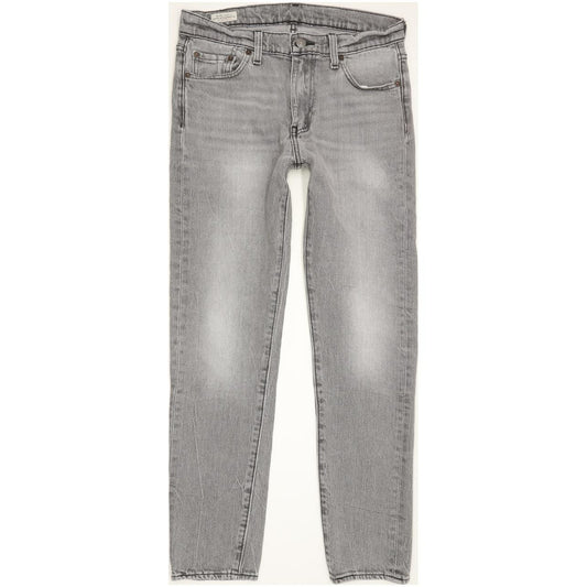 Levi's Men Grey Tapered Slim Stretch Jeans W30 L28