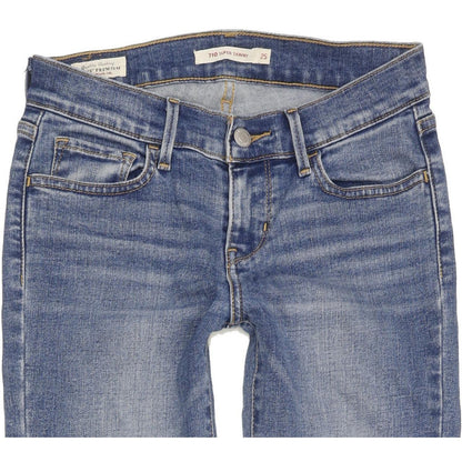 Levi's 710 Super Women Blue Skinny Slim Stretch Jeans W25 L30