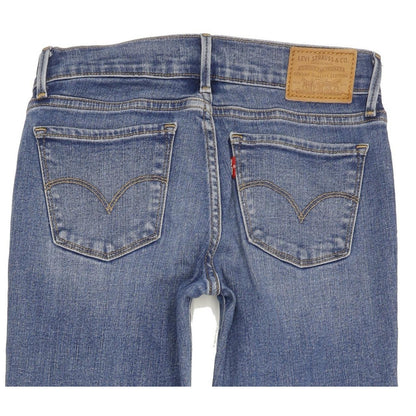 Levi's 710 Super Women Blue Skinny Slim Stretch Jeans W25 L30