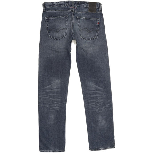 Replay Men Blue Straight Slim Jeans W30 L31
