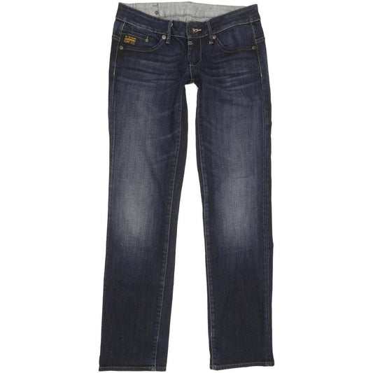 G-Star Midge Women Blue Straight Slim Stretch Jeans W29 L32