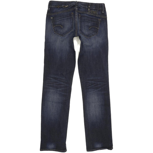 G-Star Midge Women Blue Straight Slim Stretch Jeans W29 L32
