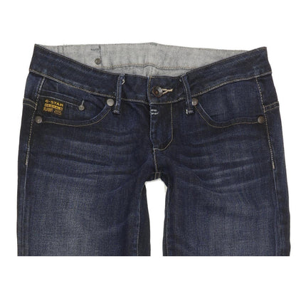G-Star Midge Women Blue Straight Slim Stretch Jeans W29 L32