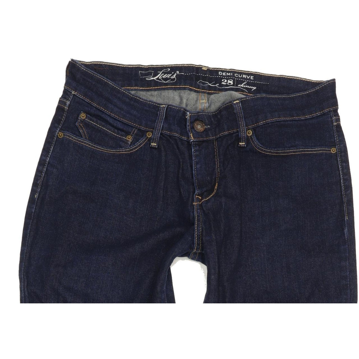 Levi's Demi Curve Women Blue Skinny Slim Stretch Jeans W28 L32
