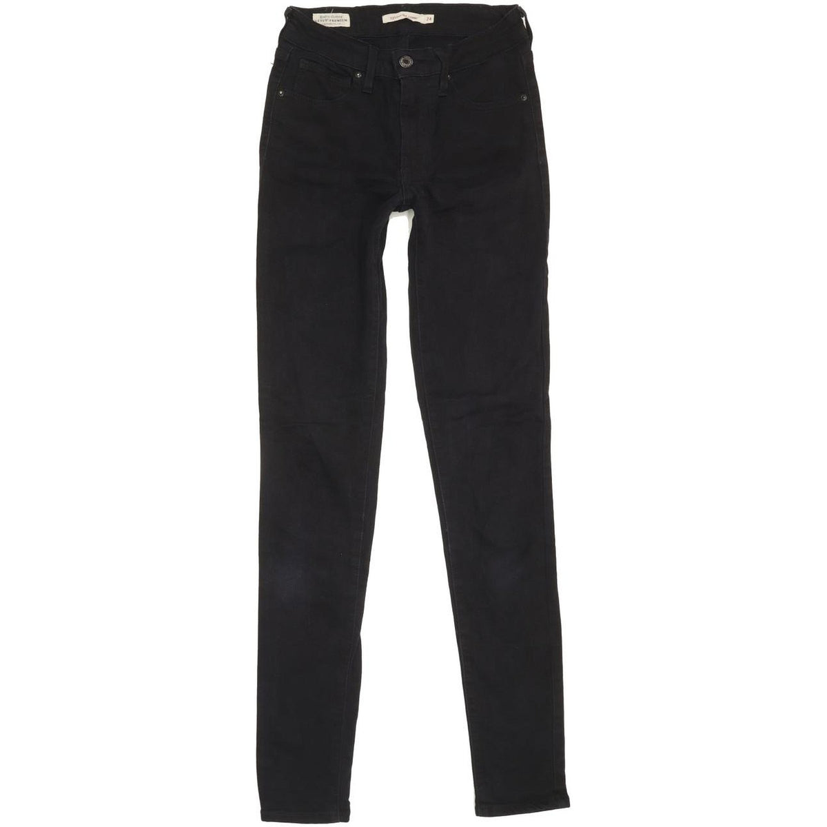 Levi's 721 Women Black Skinny Slim Stretch Jeans W24 L30