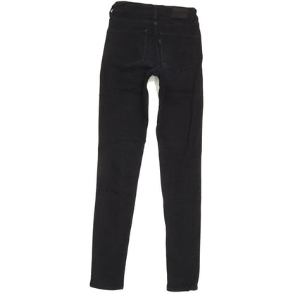 Levi's 721 Women Black Skinny Slim Stretch Jeans W24 L30