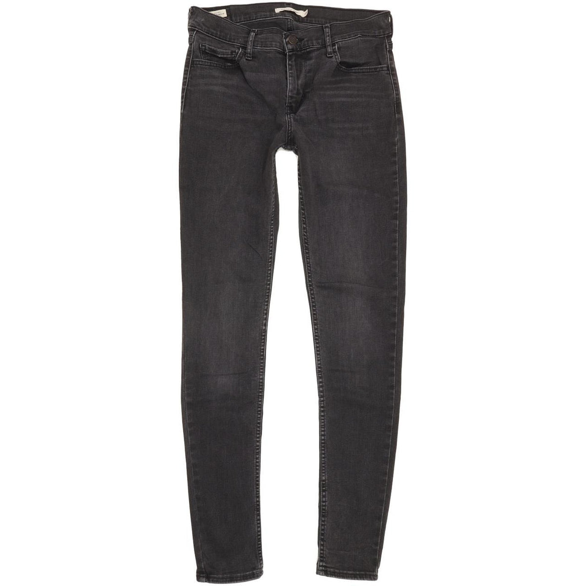 Levi's 710 Super Women Black Skinny Slim Stretch Jeans W29 L31