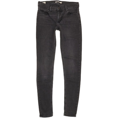 Levi's 710 Super Women Black Skinny Slim Stretch Jeans W29 L31