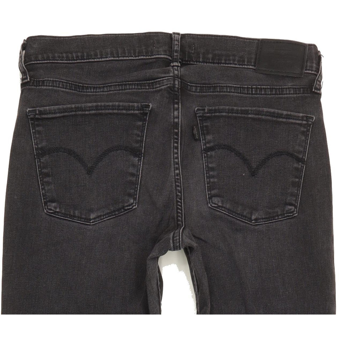 Levi's 710 Super Women Black Skinny Slim Stretch Jeans W29 L31