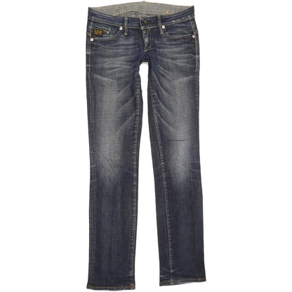 G-Star Midge Women Blue Straight Slim Stretch Jeans W30 L34