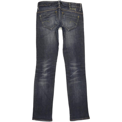 G-Star Midge Women Blue Straight Slim Stretch Jeans W30 L34