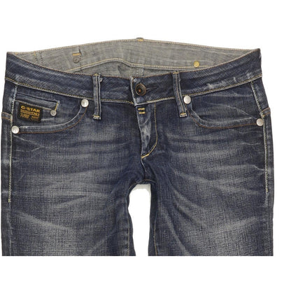 G-Star Midge Women Blue Straight Slim Stretch Jeans W30 L34