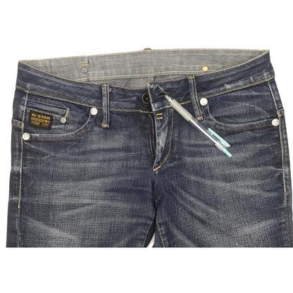 G-Star Midge Women Blue Straight Slim Stretch Jeans W30 L34