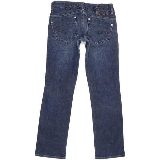 G-Star Midge Women Blue Straight Slim Stretch Jeans W26 L28
