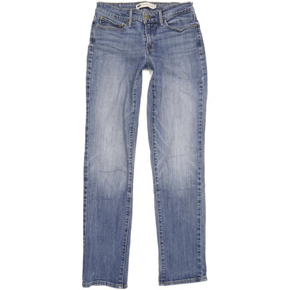 Levi's Demi Curve Women Blue Straight Slim Stretch Jeans W27 L31
