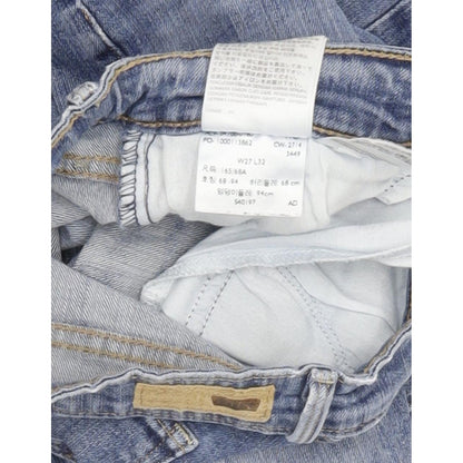 Levi's Demi Curve Women Blue Straight Slim Stretch Jeans W27 L31