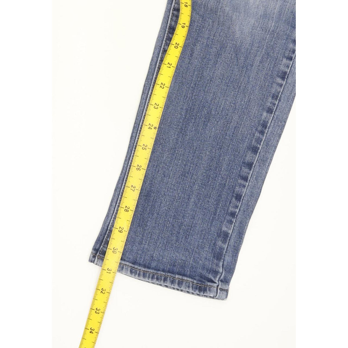 Levi's Demi Curve Women Blue Straight Slim Stretch Jeans W27 L31