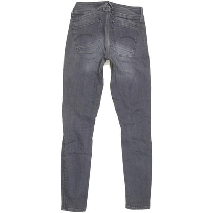 G-Star Lynn D-Mid Women Grey Skinny Slim Stretch Jeans W28 L29