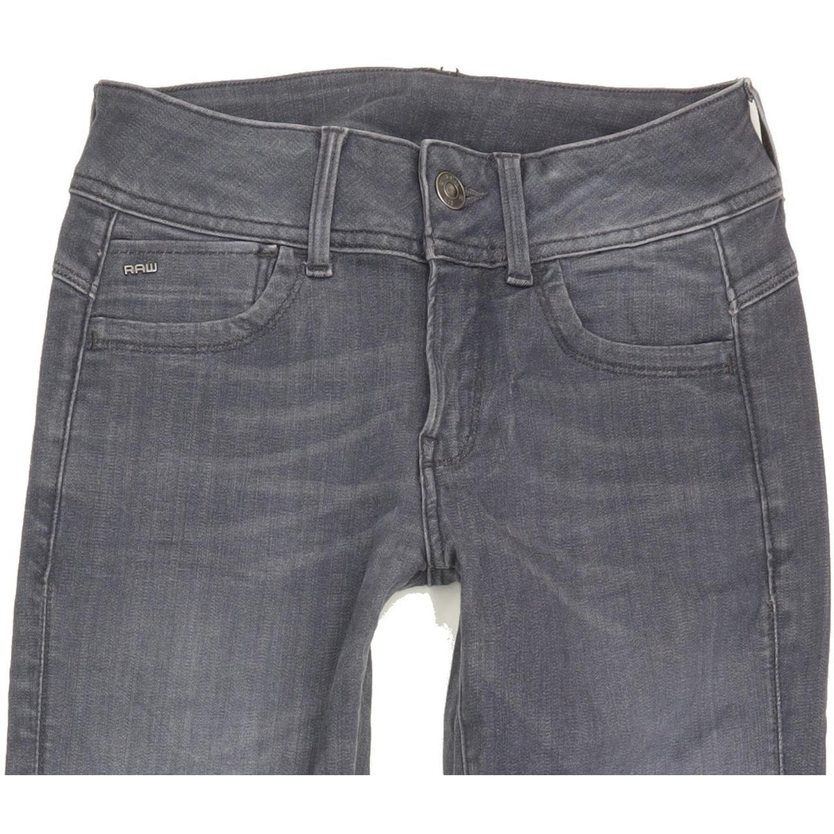 G-Star Lynn D-Mid Women Grey Skinny Slim Stretch Jeans W28 L29