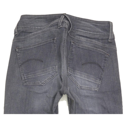 G-Star Lynn D-Mid Women Grey Skinny Slim Stretch Jeans W28 L29