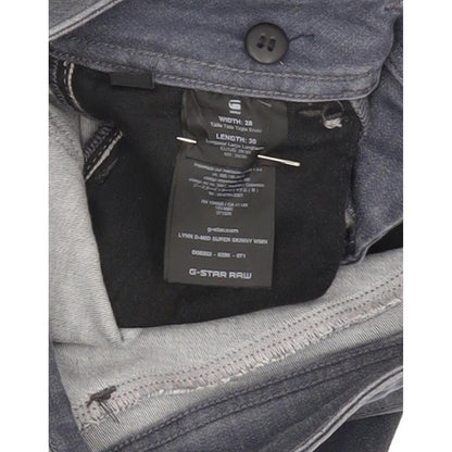 G-Star Lynn D-Mid Women Grey Skinny Slim Stretch Jeans W28 L29