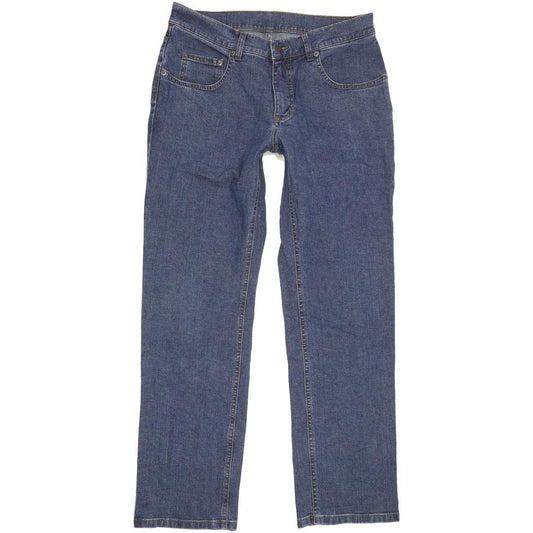 Pioneer Ron Men Blue Straight Regular Stretch Jeans W32 L30