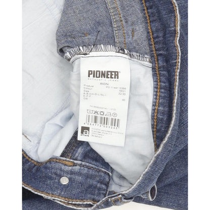 Pioneer Ron Men Blue Straight Regular Stretch Jeans W32 L30
